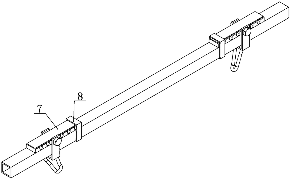 Fire-fighting escape rope hooking device