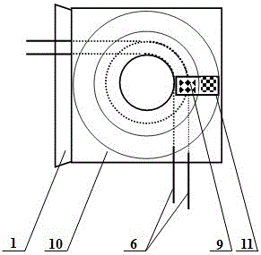 Long distance observation apparatus for internal displacement of surrounding rocks