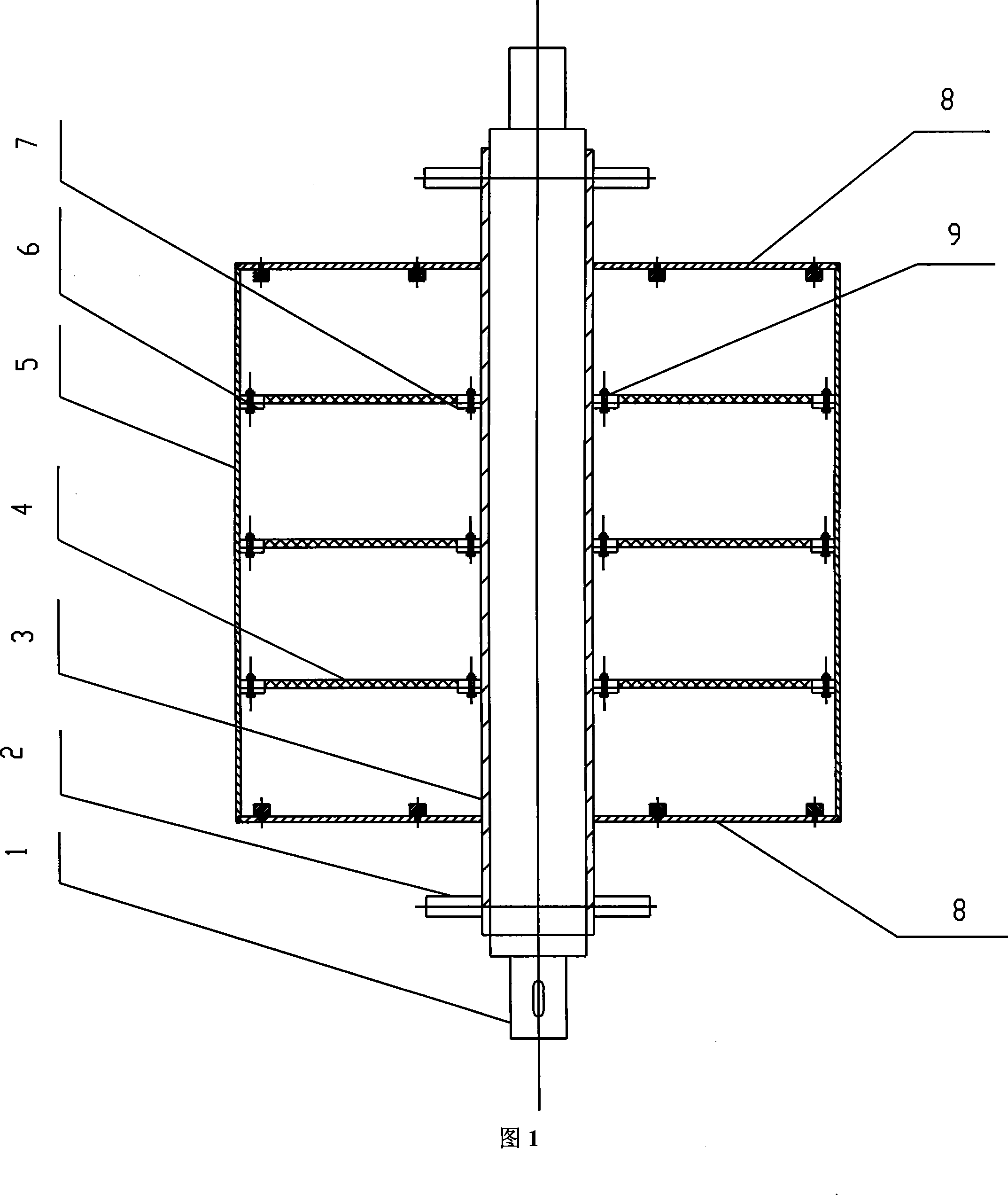 Soft conductive structure in cathode roller of foil manufacturing machine and manufacturing method