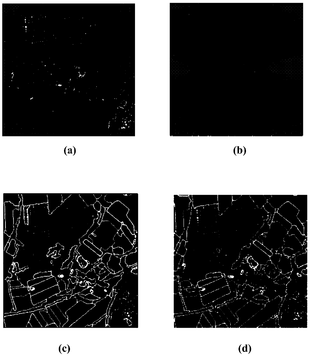 SAR image segmentation method based on Bhattacharyya distance and texture mode measurement