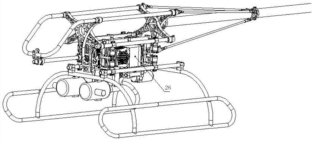 Upper beam, helicopter body and helicopter using the upper beam