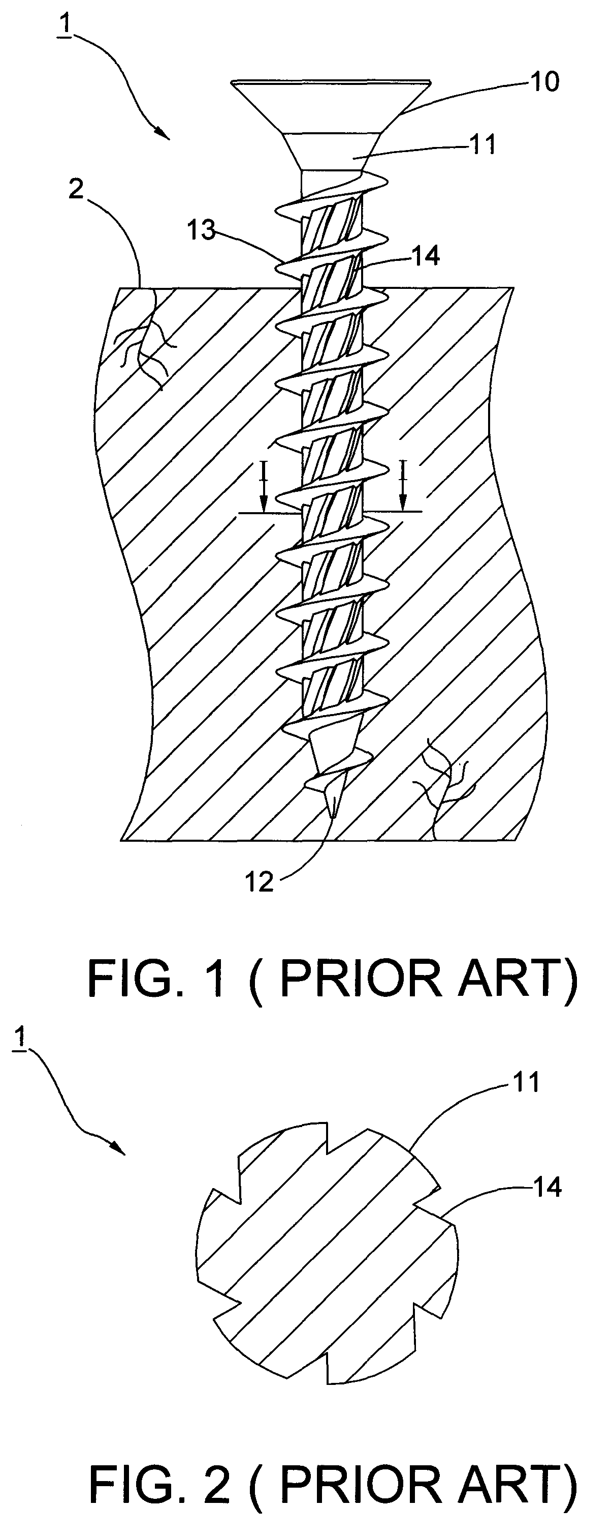 Screw for use in nonmetal objects