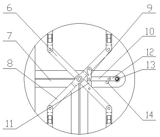 Built-in biaxial hinged door lock mechanism