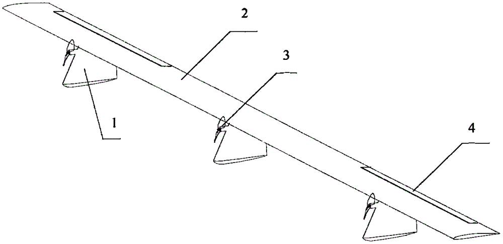 High-altitude solar aircraft layout and heading control method of high-altitude solar aircraft