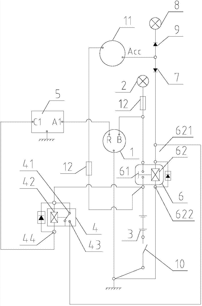 Voltage stabilizing circuit used for power generator