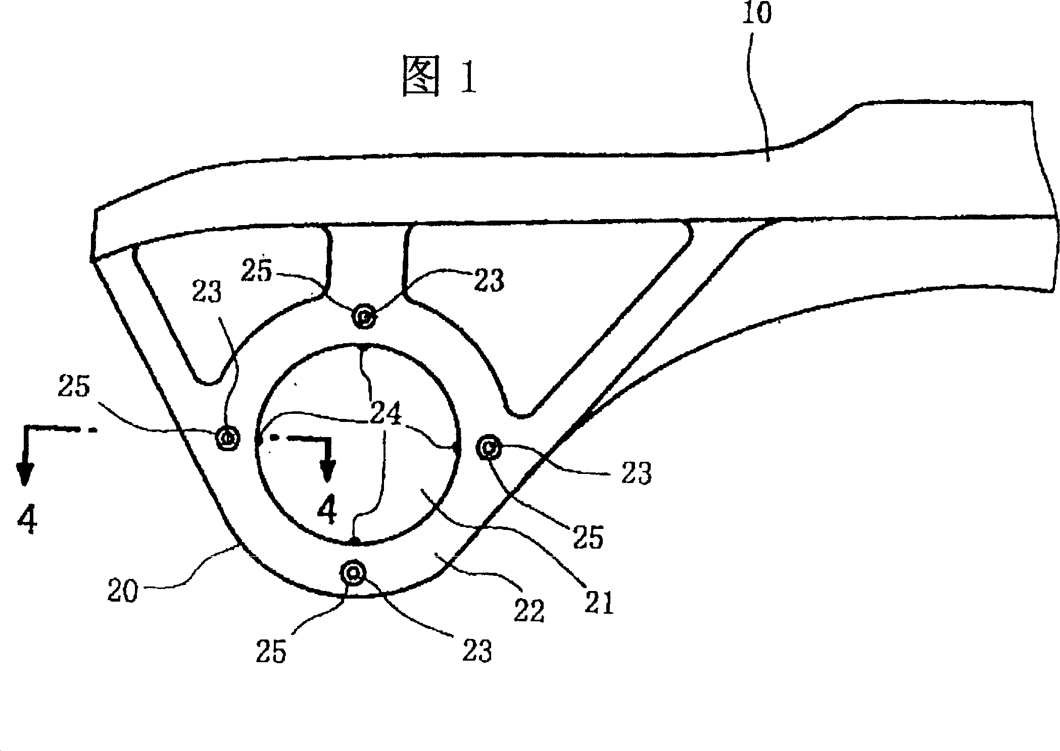 Installation structure of cam chain guide apparatus