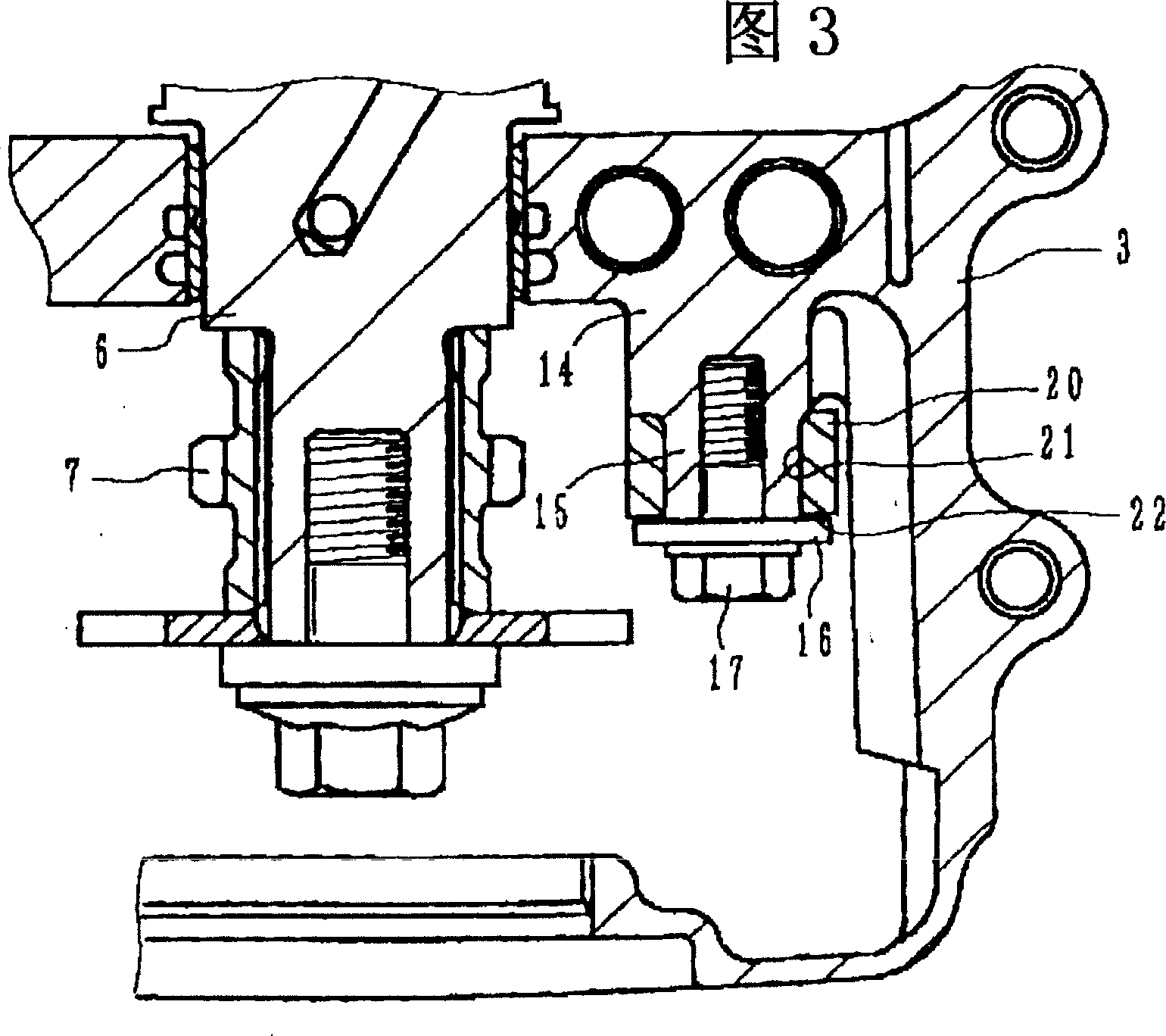 Installation structure of cam chain guide apparatus