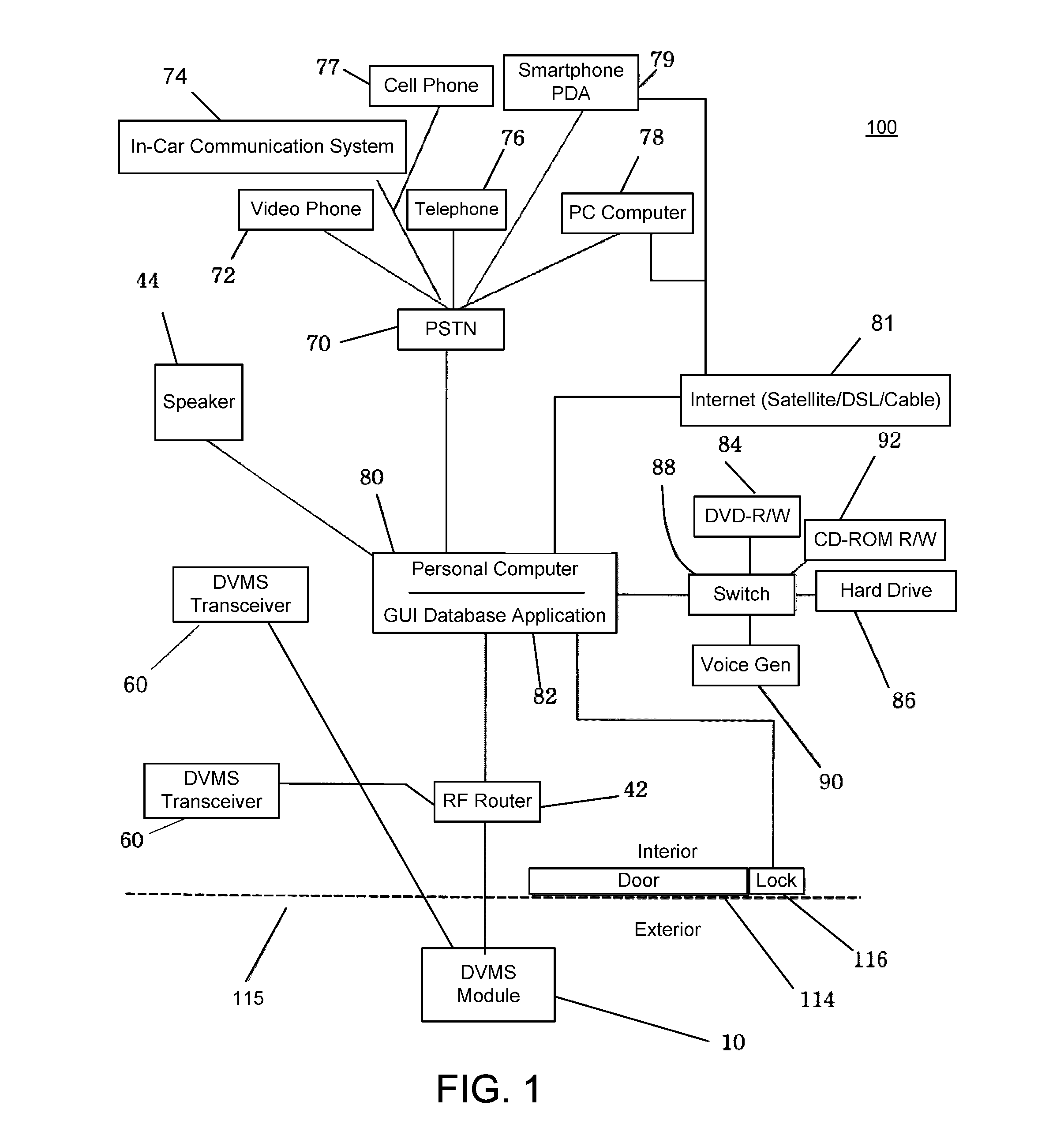 Two-way audio-video communication method for receiving person at entrance