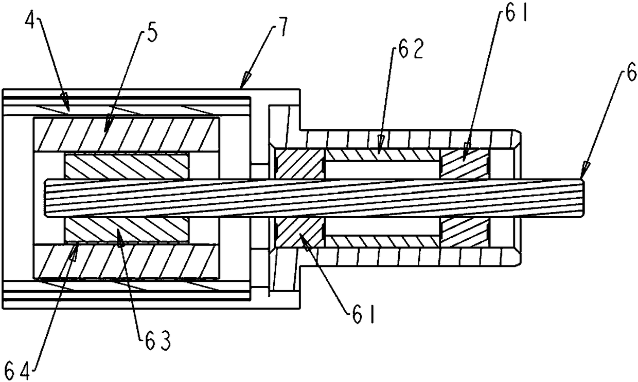 High-speed motor provided with variable air channel