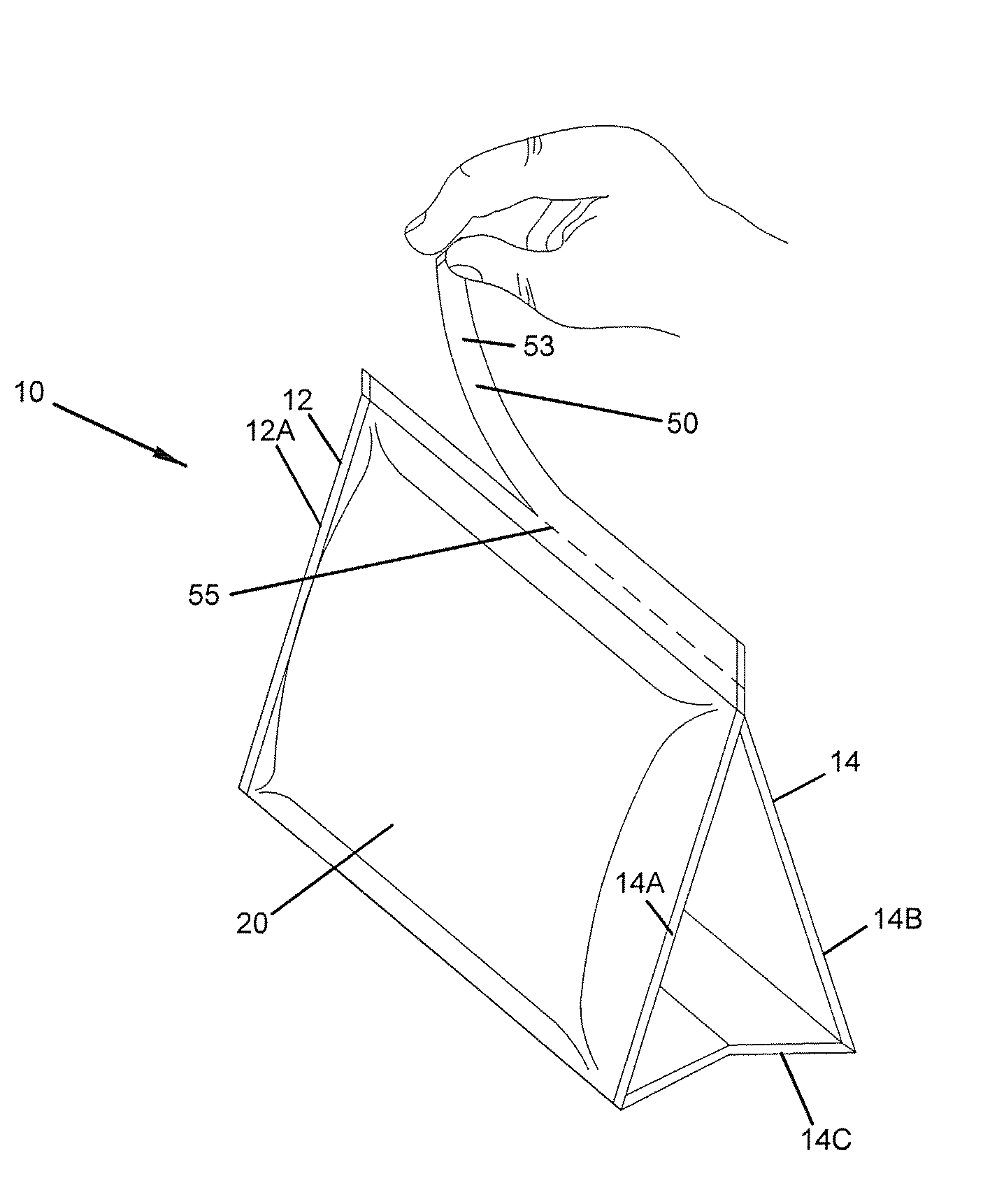 Flexible stand-up package, and methods of dispensing