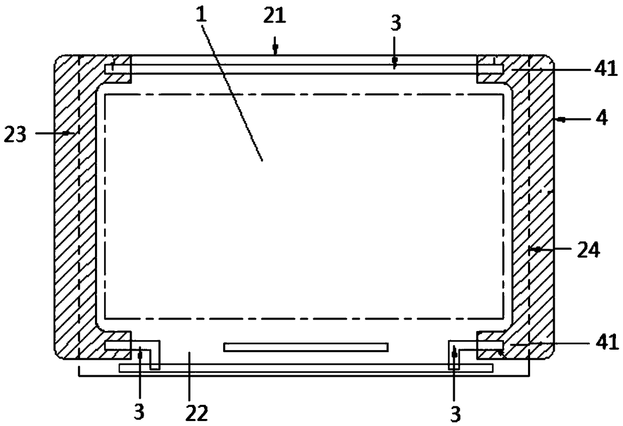 OLED display panel with narrow frame structure