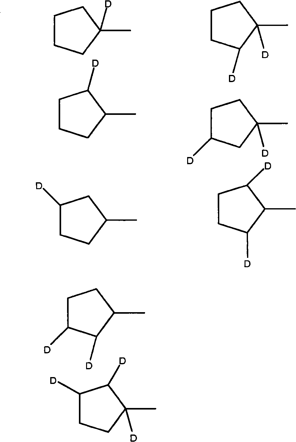 Liquid crystals comprising cyclopentane groups