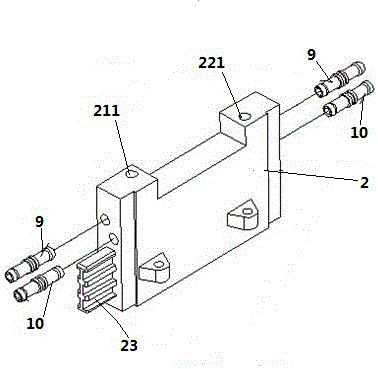 Battery module with water-cooling heat dissipation for tabs