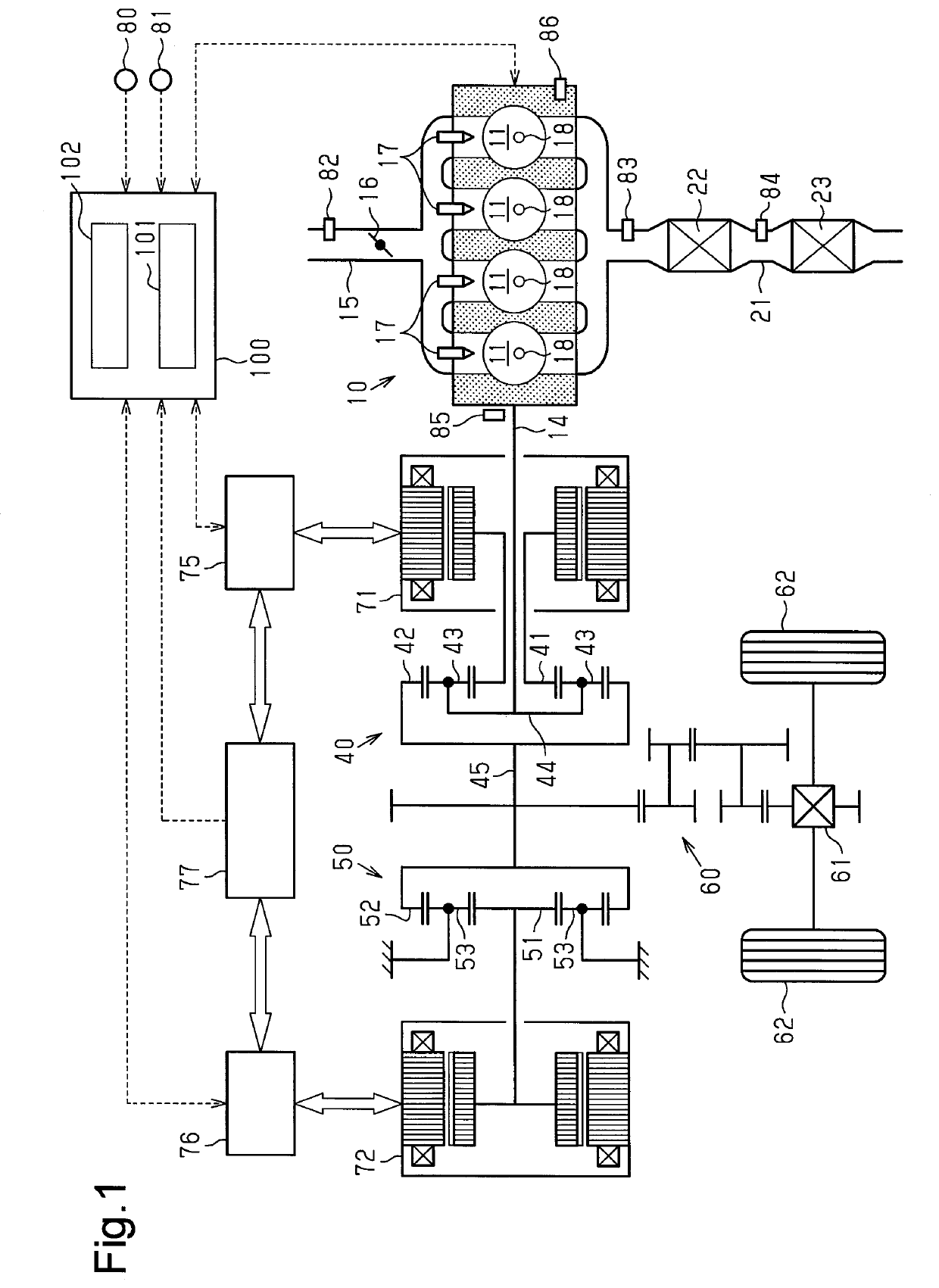 Controller for hybrid vehicle