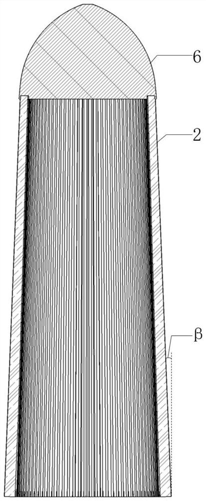 Efficient filtering and deashing device with inner cone double-layer filter cartridge