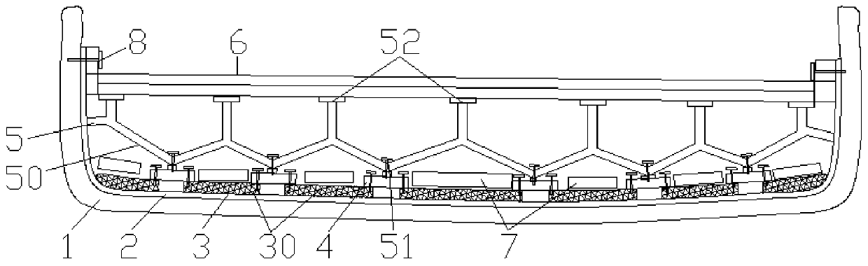 A multi-layer buffer guide automobile front bumper structure