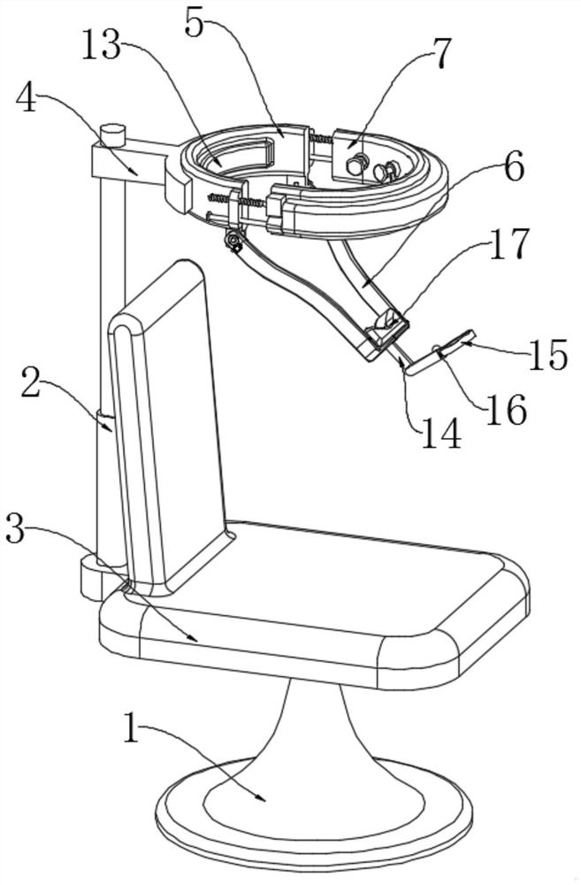 Head positioning equipment for ear-nose-throat detection and use method thereof