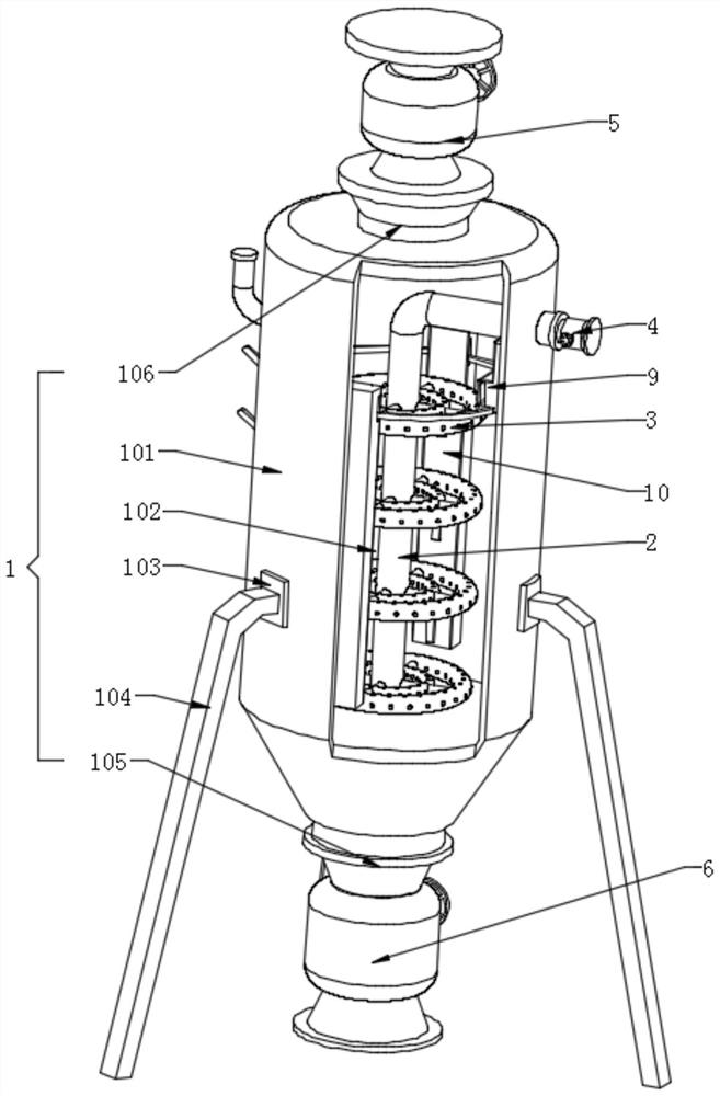A biomass steam explosion device