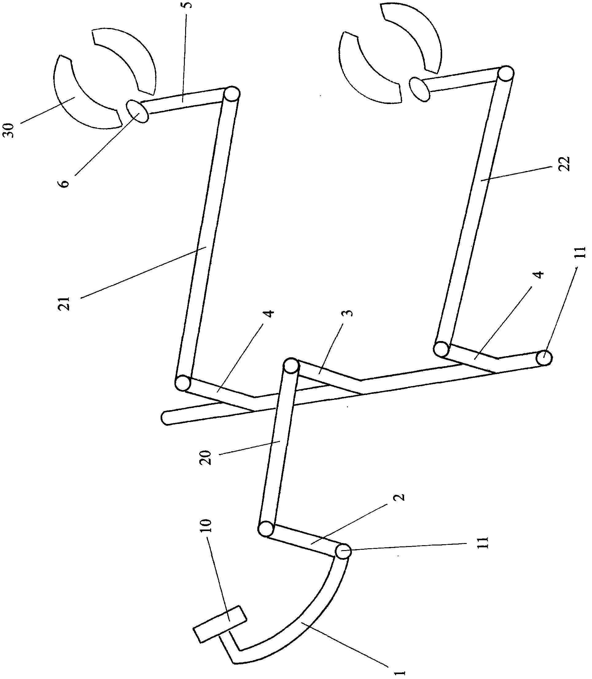 Manpower driving braking structure of rear wheels of motor tricycle and electro-tricycle