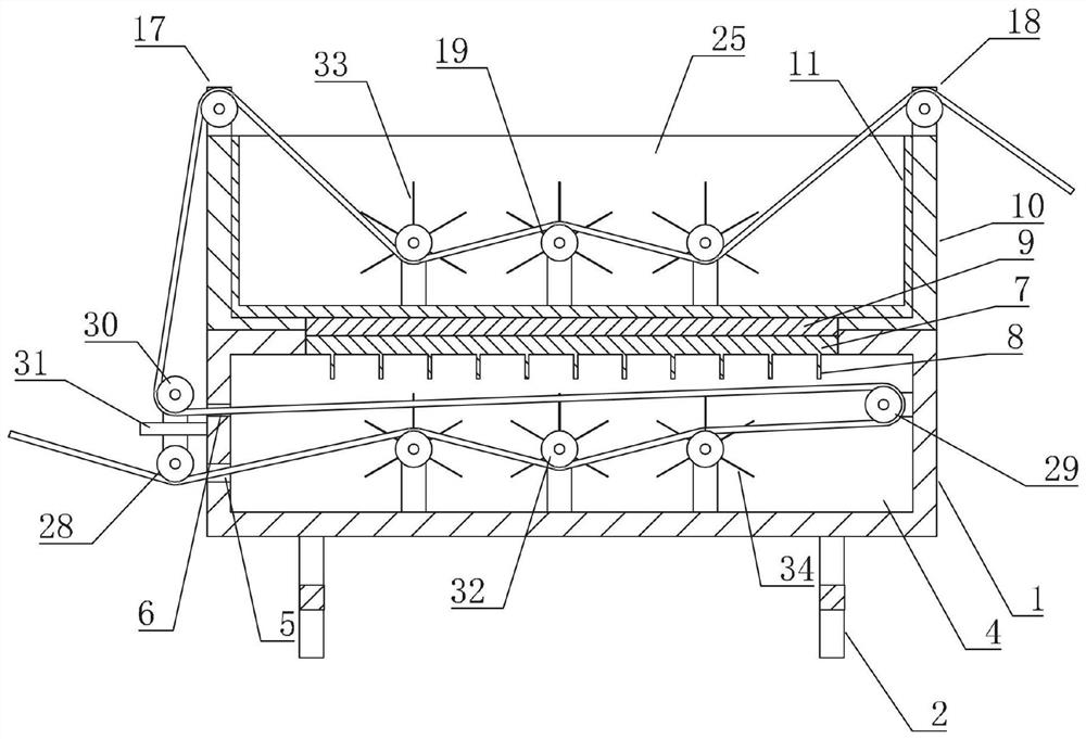 High-efficiency rubber production line capable of producing two cables at one time