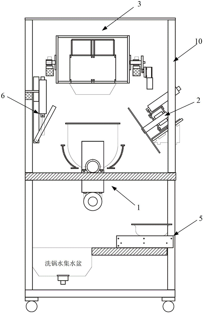 Dispensing device suitable for fully automatic cooking machines