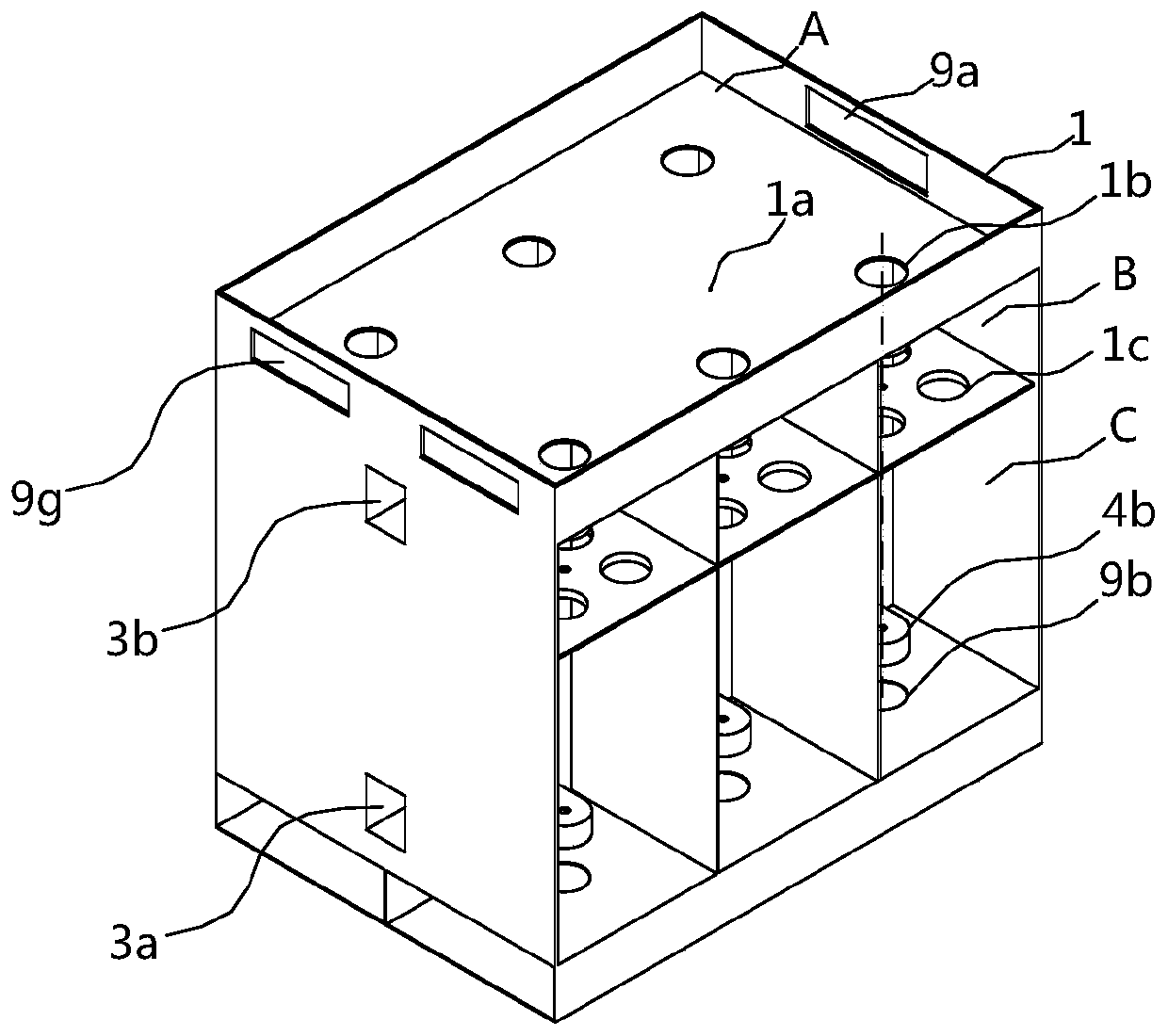 Integrated reducible activated carbon filter cylinder waste gas treatment device