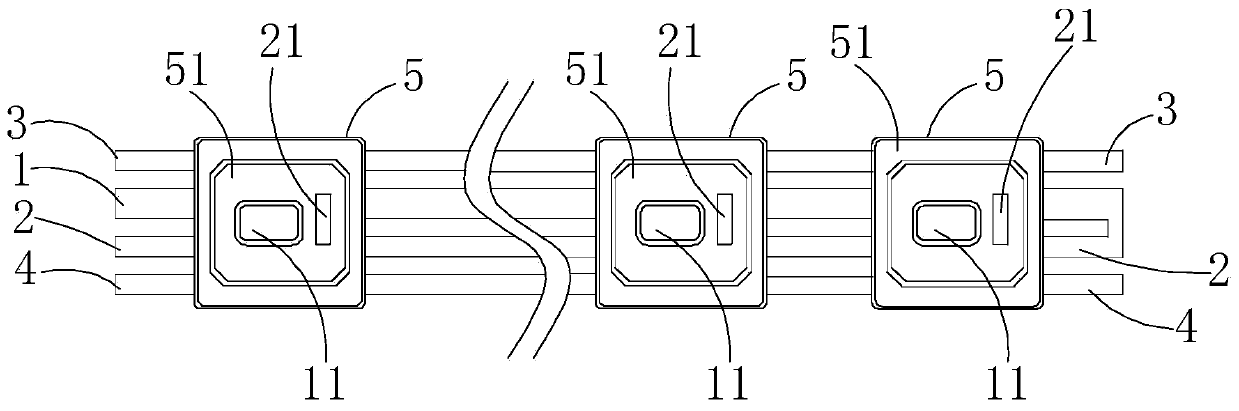 Modularized LED lamp strip and processing method thereof