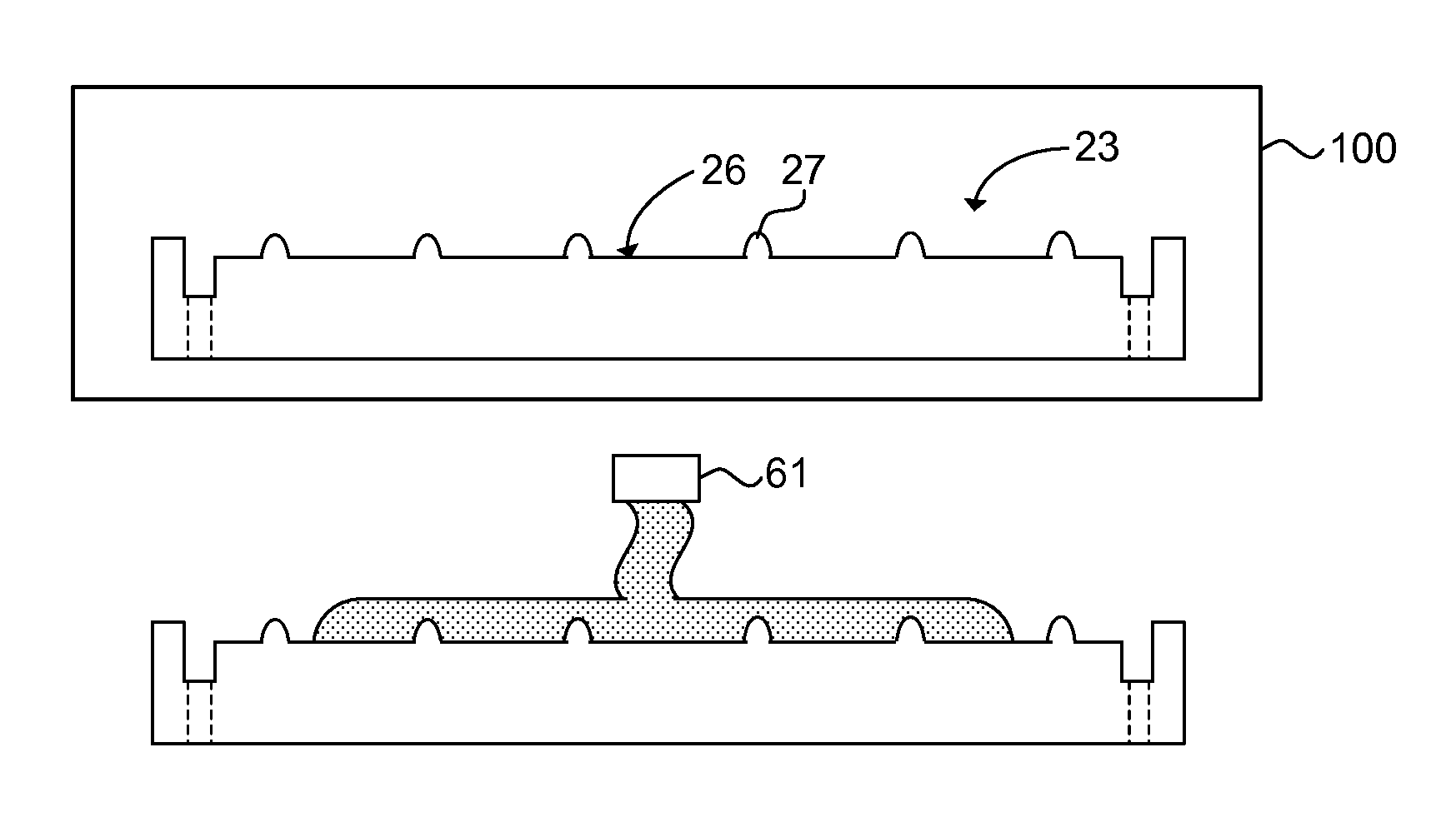 Method of clamping a substrate and clamp preparation unit using capillary clamping force