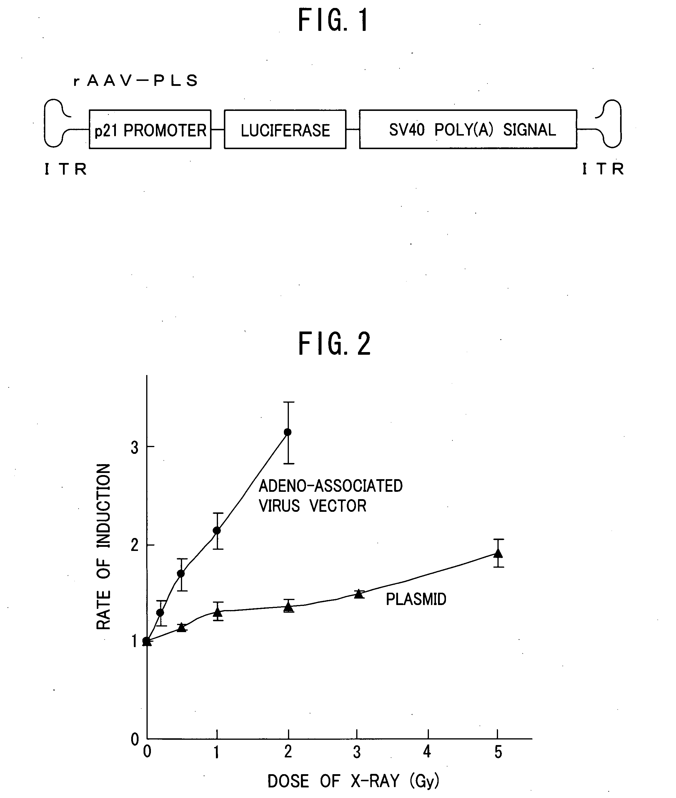 Integration-type low-dose radiation-inducible vector