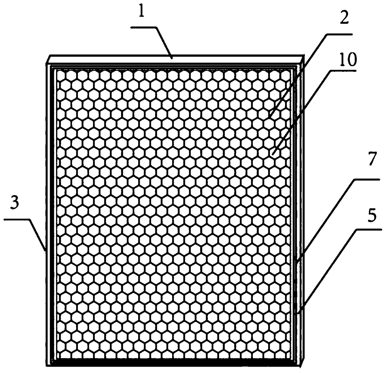 Filter net based on formaldehyde purification function