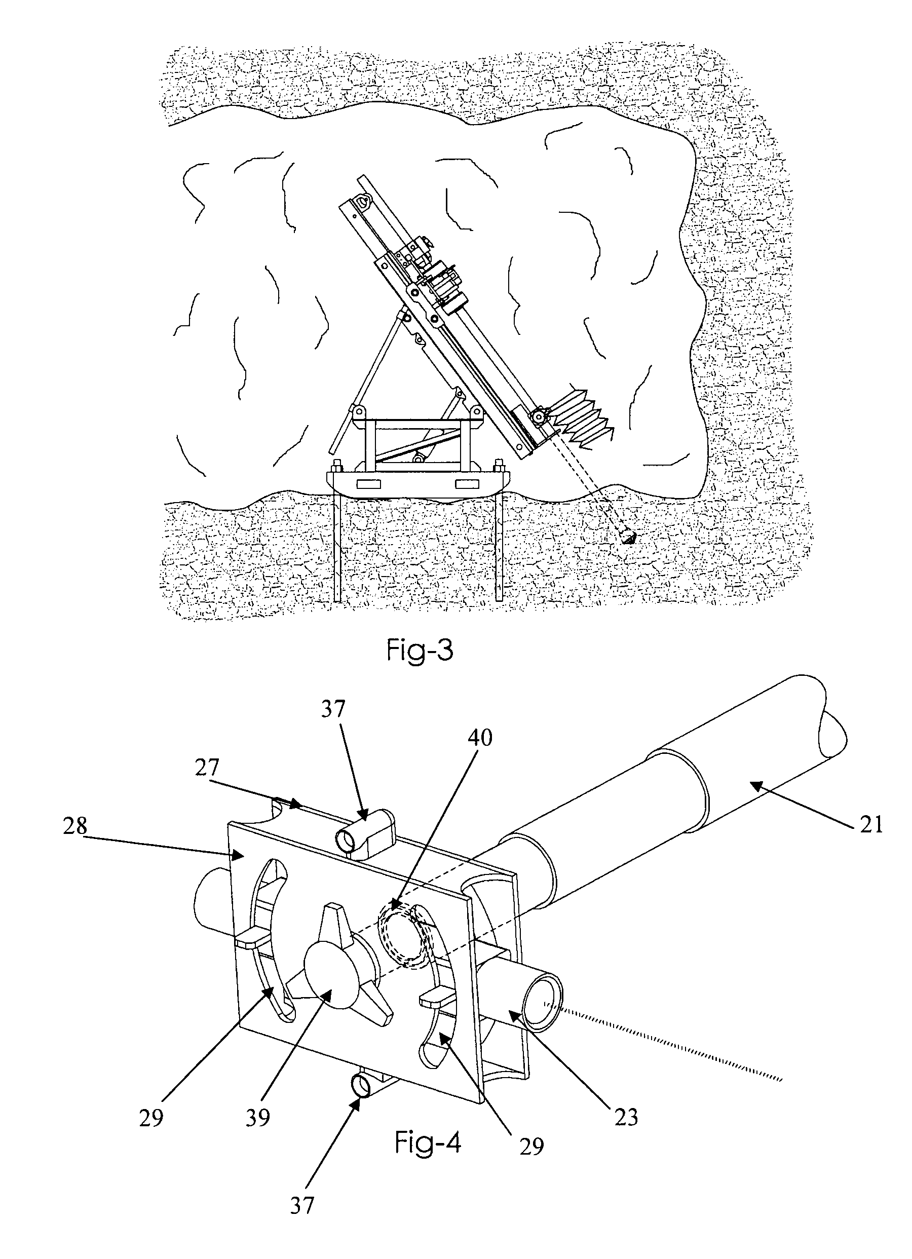 Laser alignment device for use with a drill rig