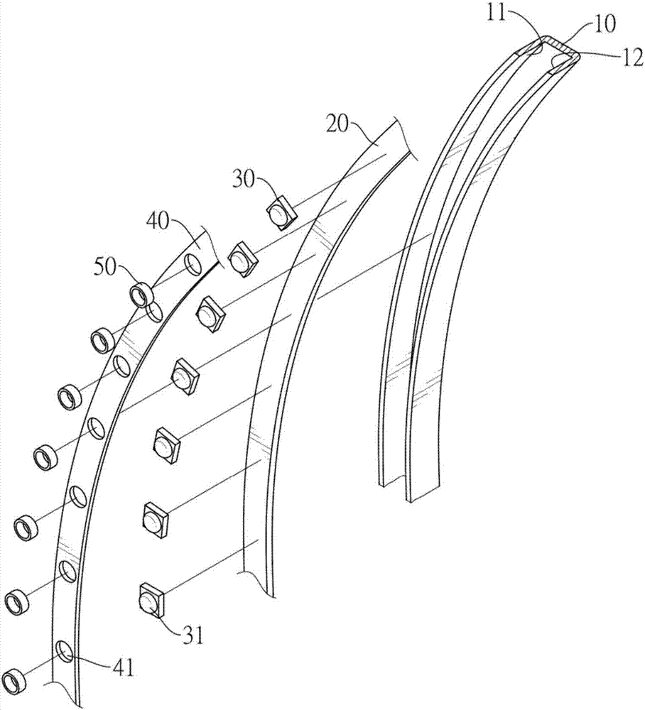 Light emitting structure and clock with same