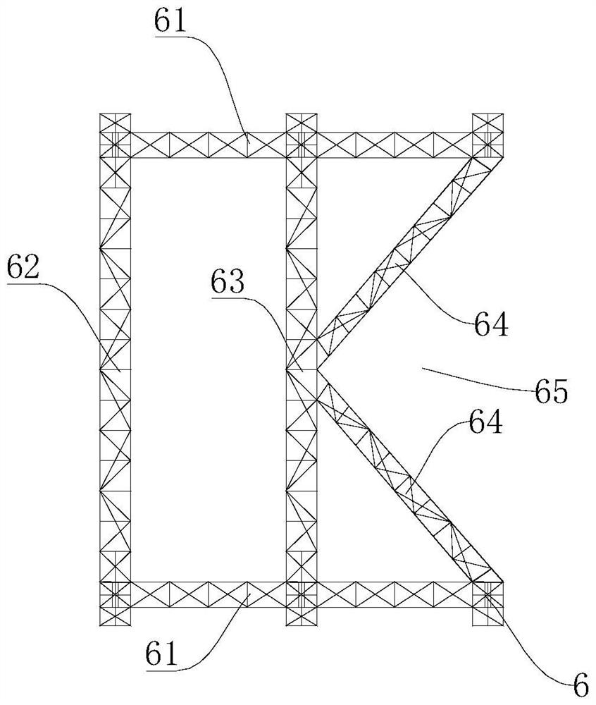 Large-span factory building roof modular installation device and construction method