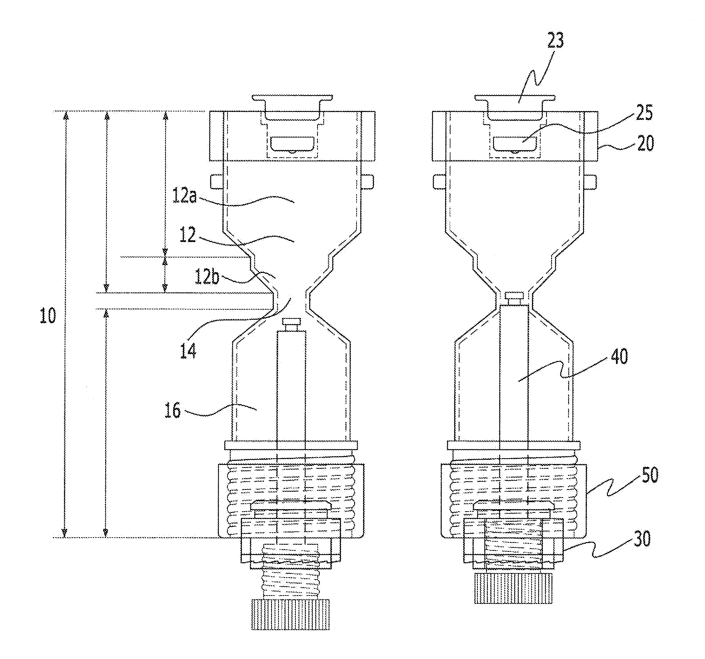 Integrated kit for separating blood and concentrating prp and method for extracting prp using the same