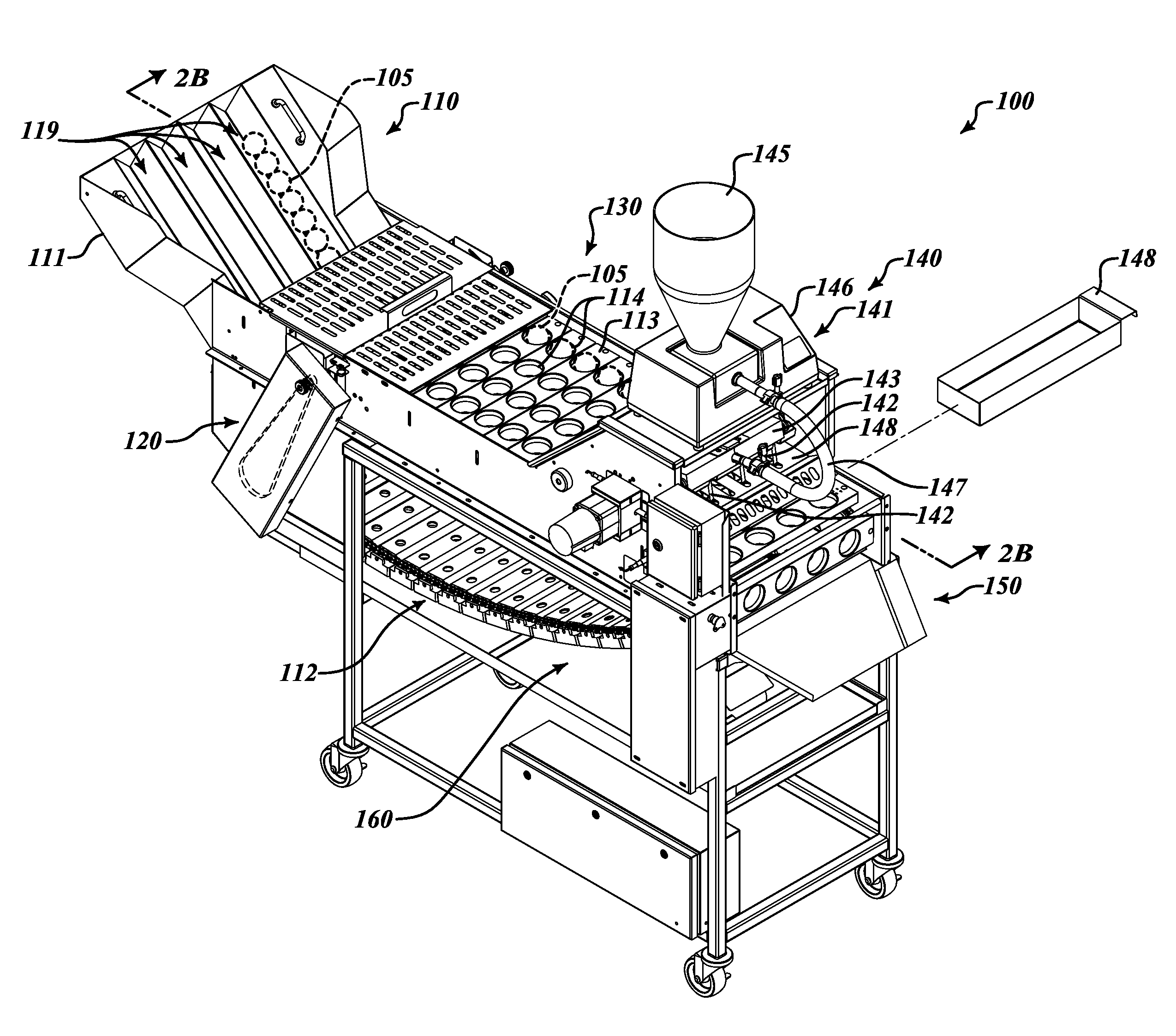 Devices, systems, and methods for filling doughnut holes