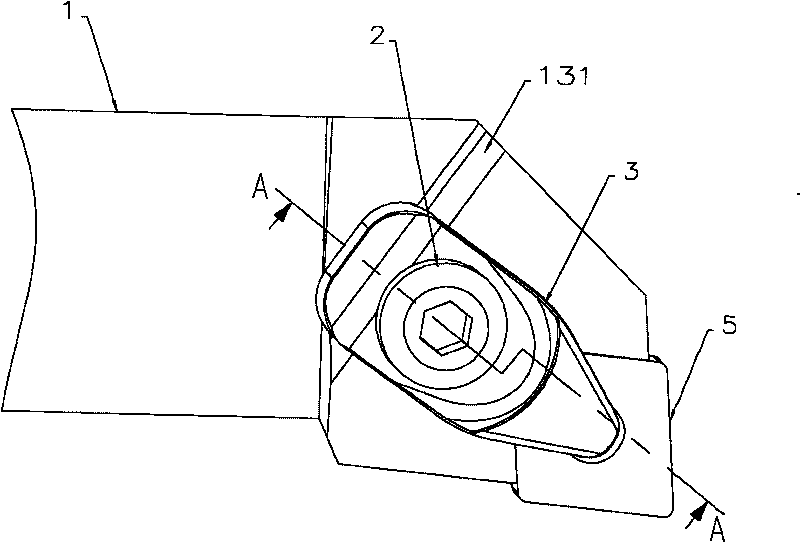 Arbor chuck for fixing rotatable knife blade