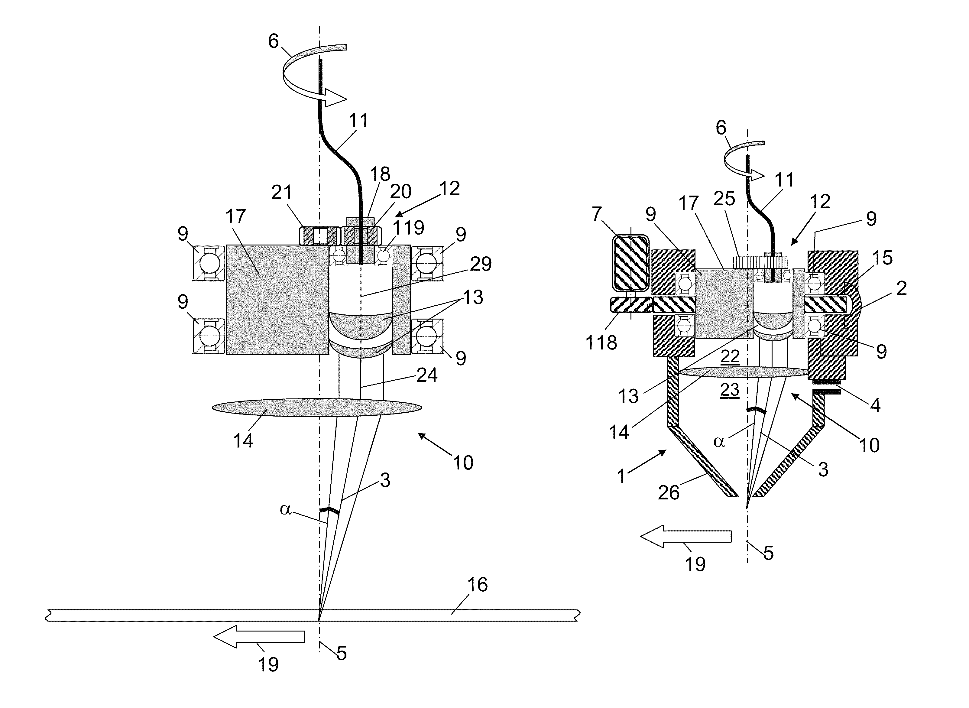 Method and apparatus for the thermal treatment of a workpiece by means of a laser beam