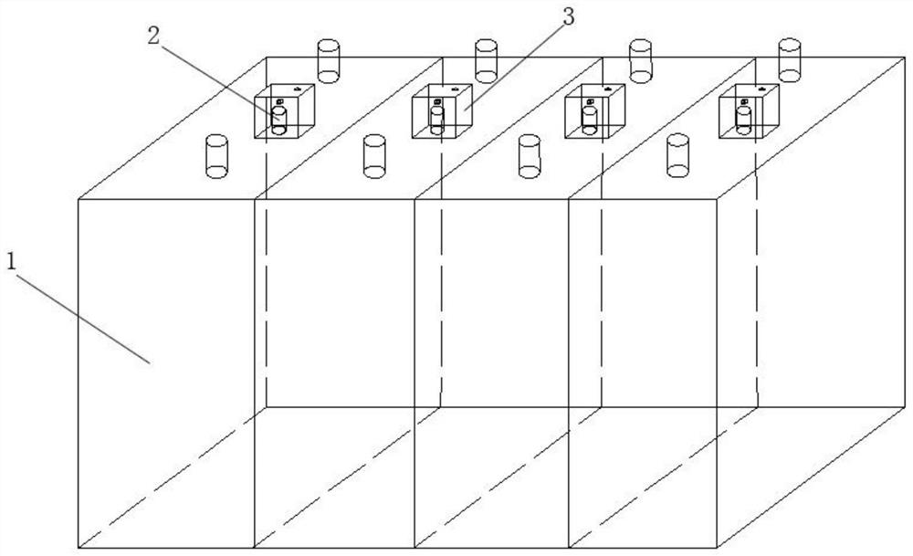 Novel lithium ion battery thermal runaway detection device capable of accurately positioning