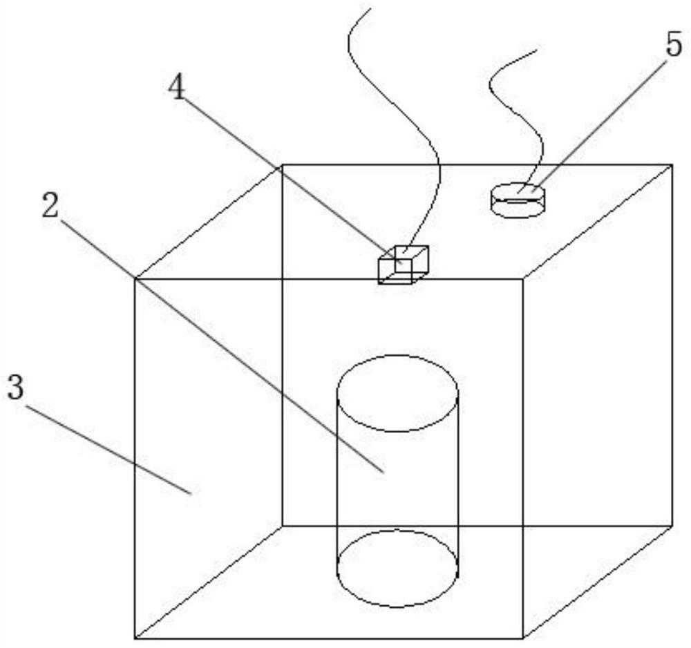 Novel lithium ion battery thermal runaway detection device capable of accurately positioning