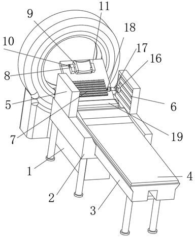 Reverse neck tumor radiotherapy clinical device