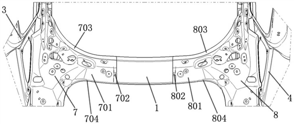 Vehicle body rear top structure and assembling method thereof