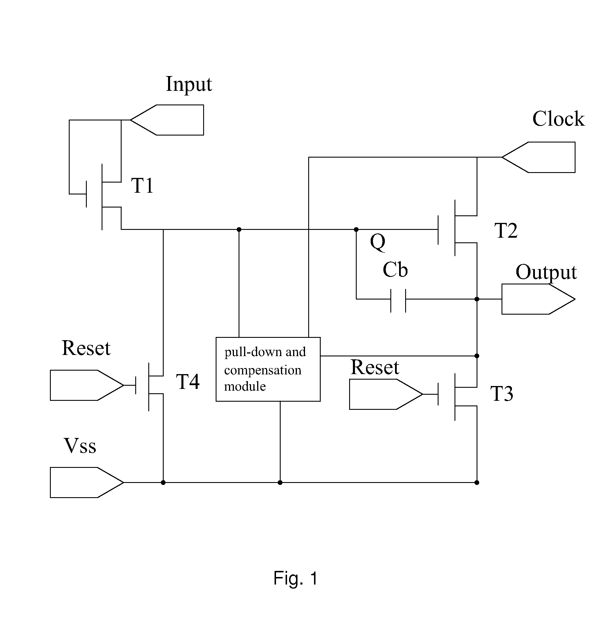 A gate driver circuit basing on igzo process