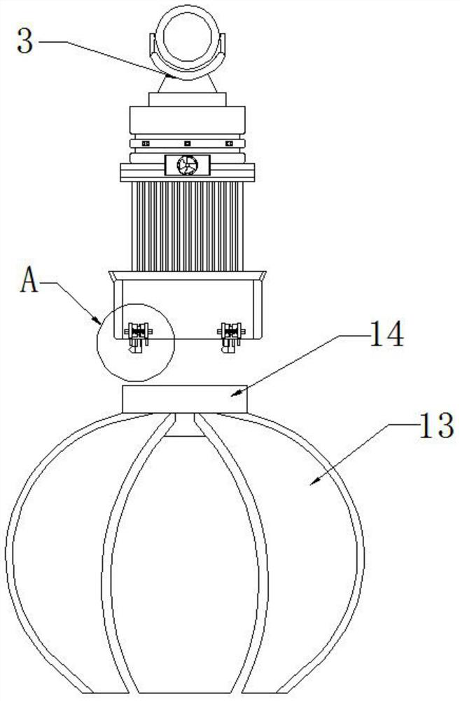 Automatic dust removal type mining lamp with heat dissipation function