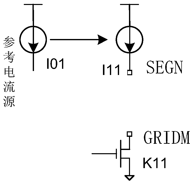 LED display system and driving circuit of array type LED display panel of LED display system