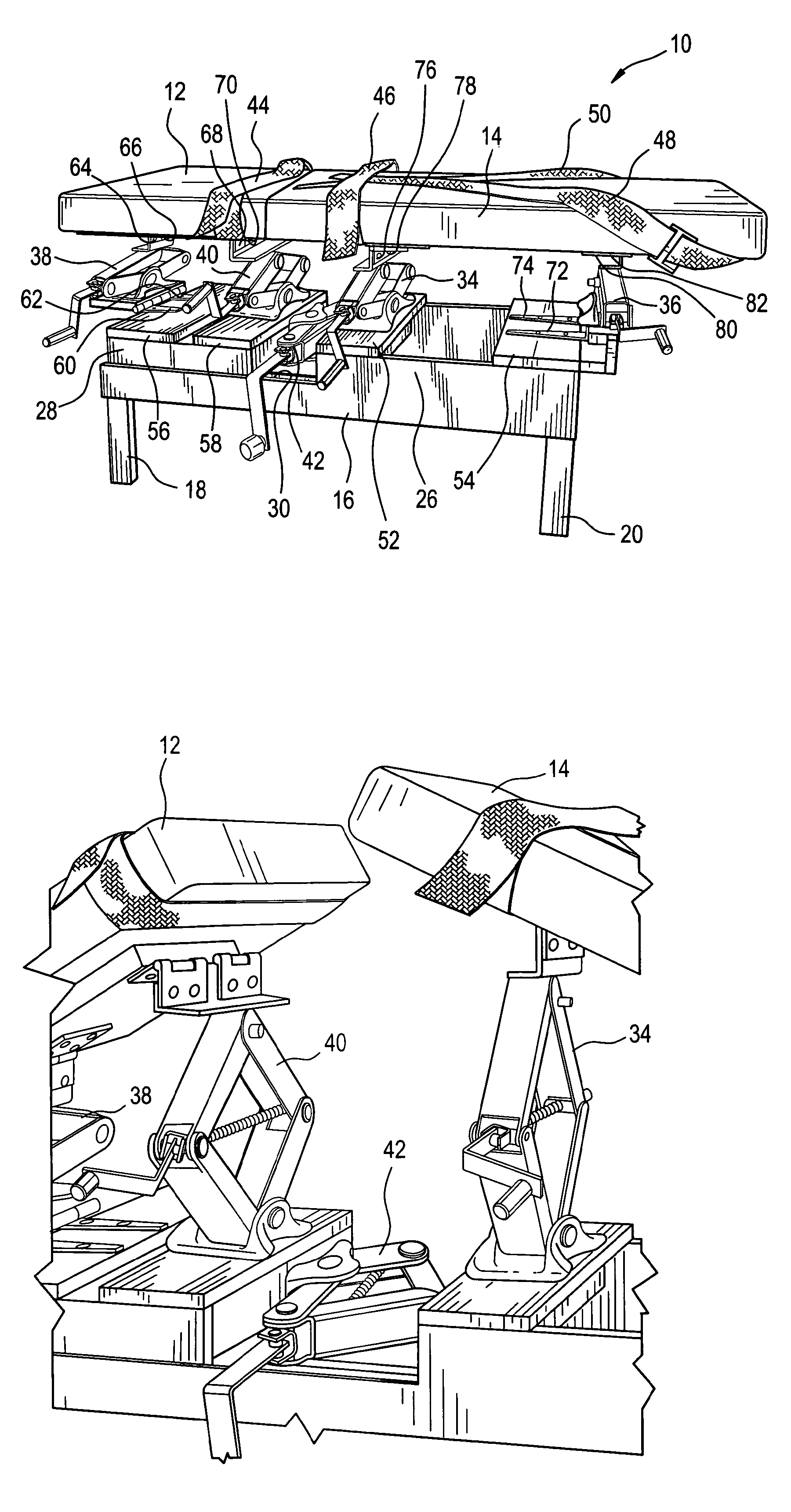 Adjustable traction table