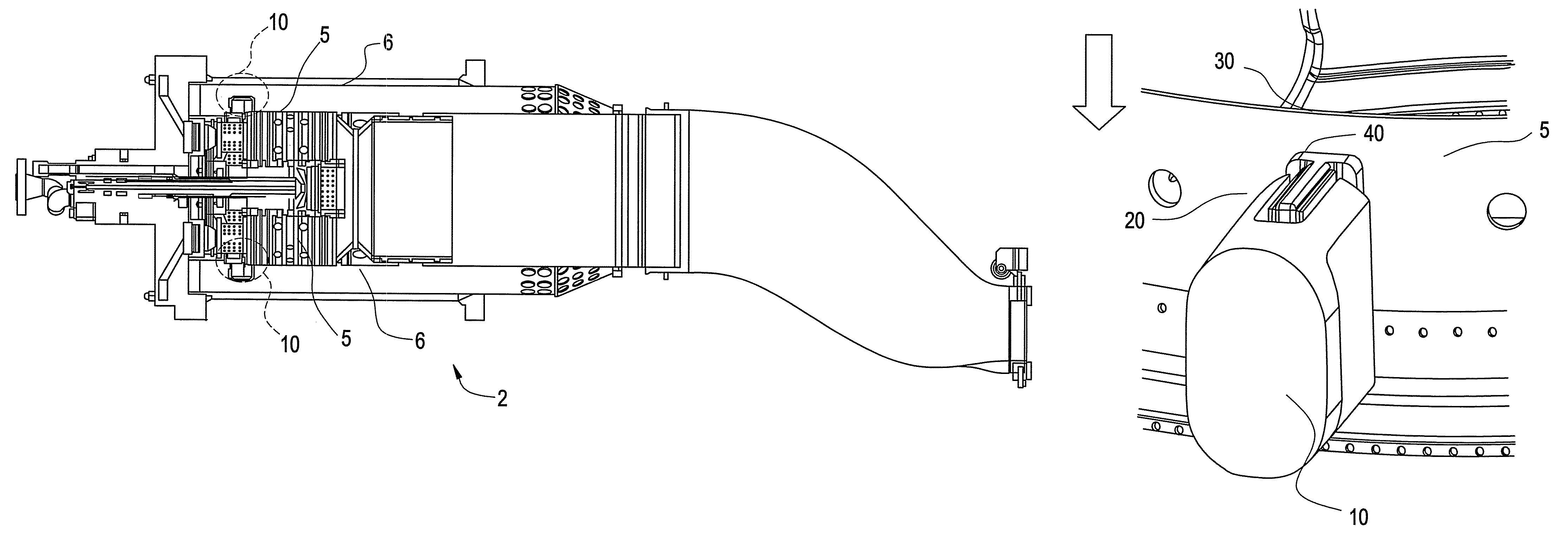 Combustion liner stop in a gas turbine