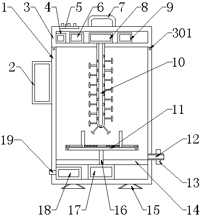 Chemical tool cleaning and drying device