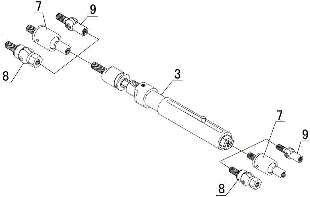 Fast extension rod for bone external fixing device and adjustable bionic bone external fixing device