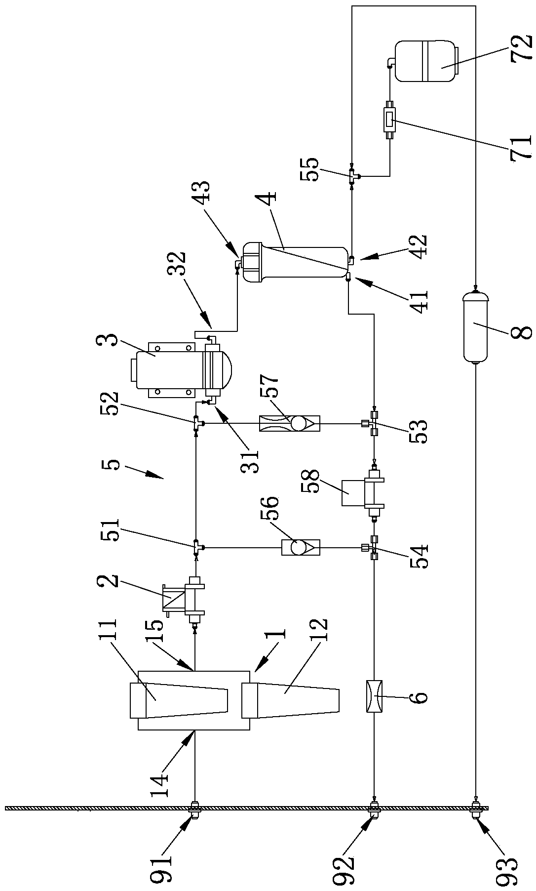 Double cycle reverse osmosis device and reverse osmosis treatment method