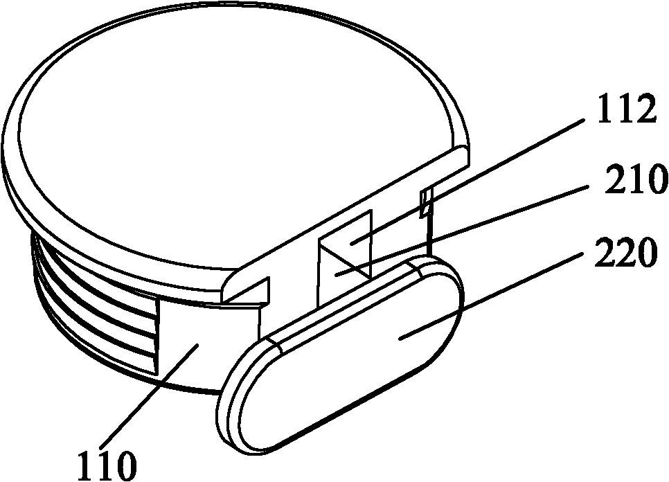 Rotary furniture connecting part